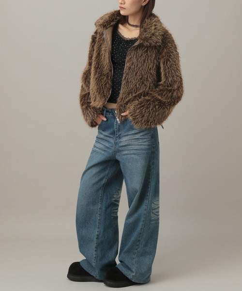 3.3 FIELD TRIP ブルゾン アウター 3.3 Field Trip／モコモコファー