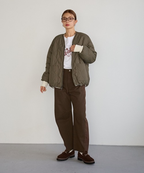 BAYFLOW（ベイフロー） ブルゾン アウター 「異素材で楽しめる」ボア