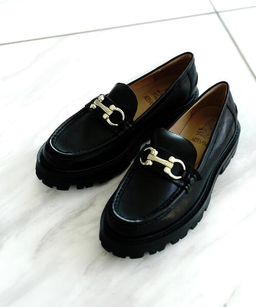 ARTESANOS（アルテサノス） シューズ 「別注」金具付きローファー