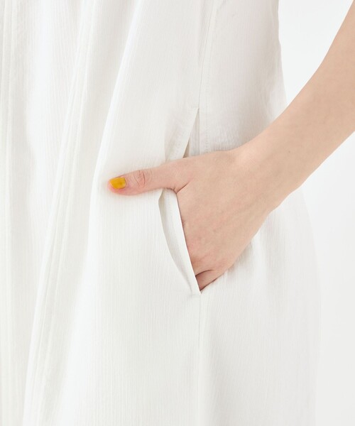 MACPHEE」 ノースリーブワンピース 36 ホワイト レディース MACPHEE