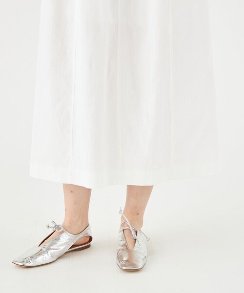 MACPHEE」 ノースリーブワンピース 36 ホワイト レディース MACPHEE