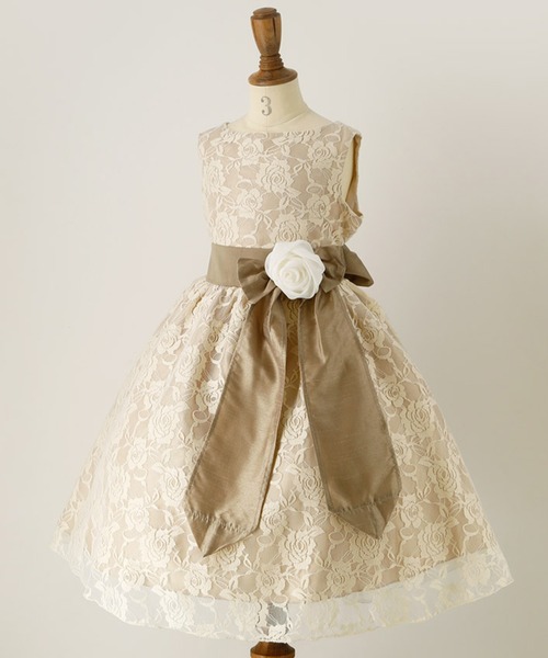 「Catherine Cottage」 「KIDS」ノースリーブワンピース 160 カーキ キッズ_画像5