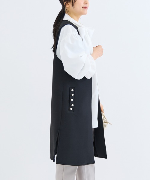 「INCEDE」 ベスト M ベージュ レディース_画像5