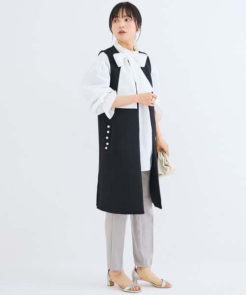 「INCEDE」 ベスト M ベージュ レディース_画像9