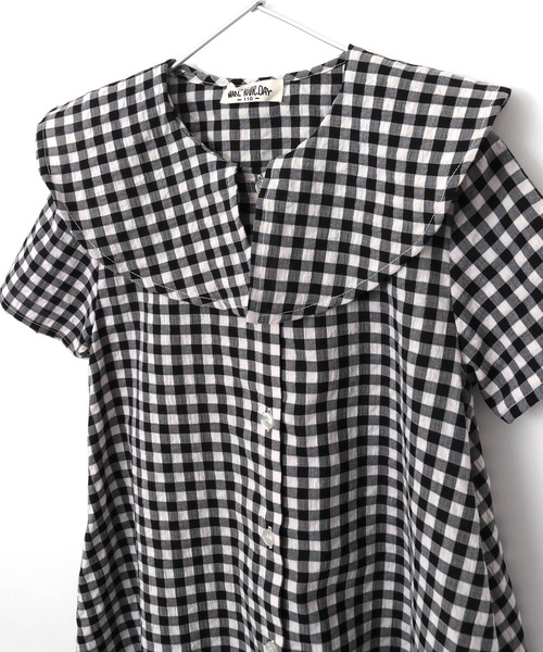 「MAKE YOUR DAY」 「KIDS」半袖ワンピース 150 ブルー キッズ_画像5