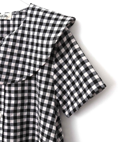 「MAKE YOUR DAY」 「KIDS」半袖ワンピース 150 ブルー キッズ_画像6