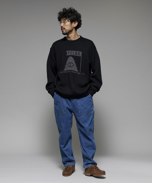 PENDLETON FREAK’S STORE 別注 ニット 黒 FREAK'S STORE（フリークスストア） セーター ニット 限定展開 POLeR