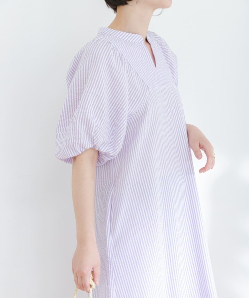 「F by ROSSO」 半袖ワンピース 38 ミント レディース_画像2