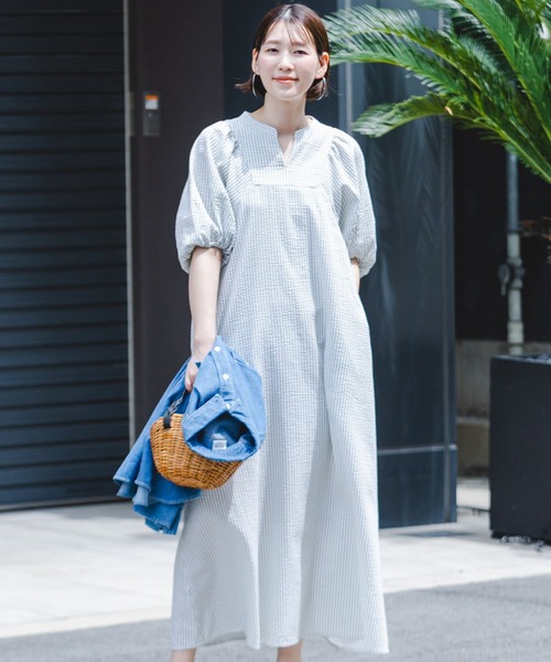 「F by ROSSO」 半袖ワンピース 38 ミント レディース_画像3