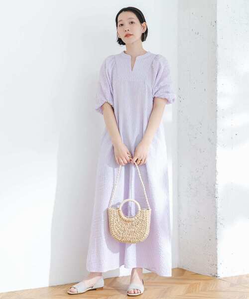 「F by ROSSO」 半袖ワンピース 38 ミント レディース_画像5