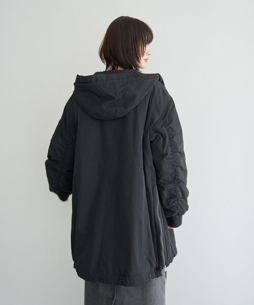 Editt by YECCA VECCA ブルゾン アウター パディングフーディーコート