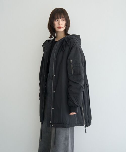 Editt by YECCA VECCA ブルゾン アウター パディングフーディーコート