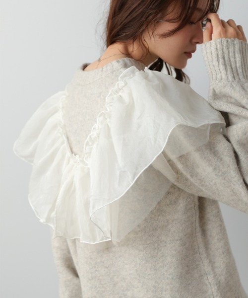 BAB（バブ） ニット セーター エニーウェイフリルニットトップス