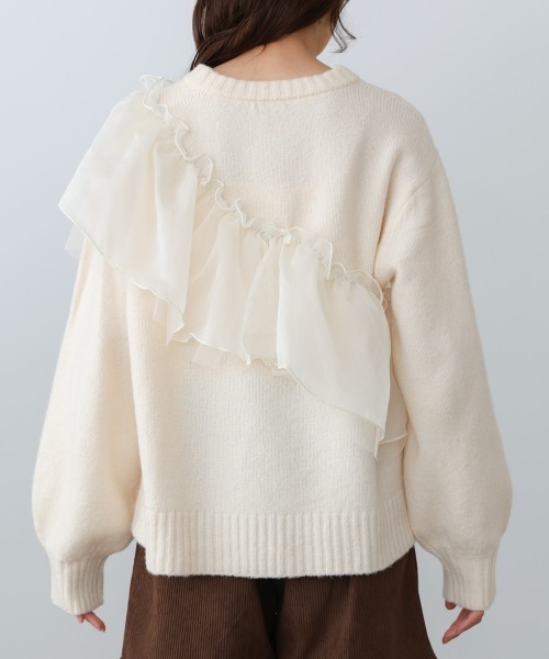 BAB（バブ） ニット セーター エニーウェイフリルニットトップス