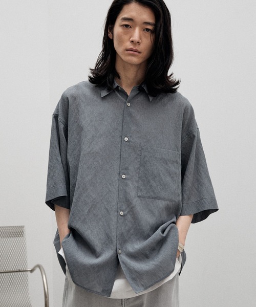 WYM LIDNM 「WYM LIDNM」 半袖シャツ S グレー メンズ : ZOZOTOWN