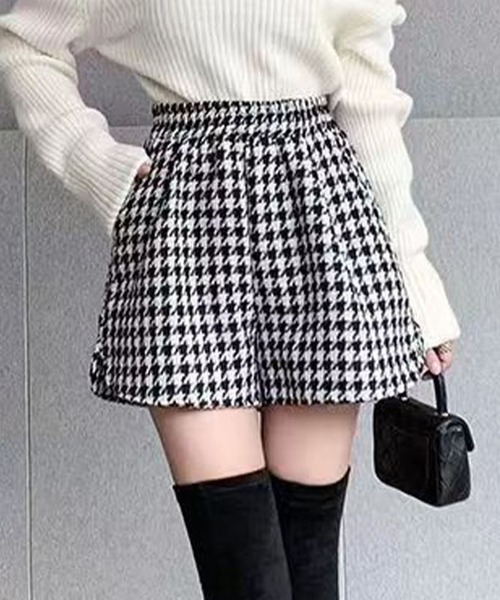 GLAMOROUS JANE（グラマラスジェーン） パンツ 千鳥柄ウエストゴム