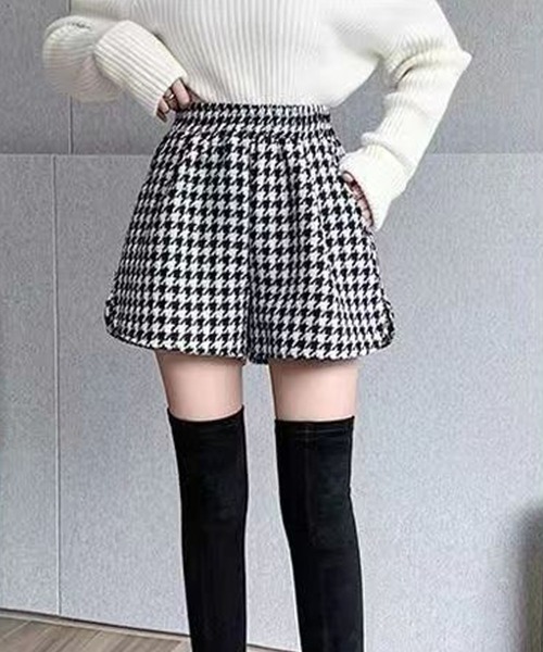 GLAMOROUS JANE（グラマラスジェーン） パンツ 千鳥柄ウエストゴム