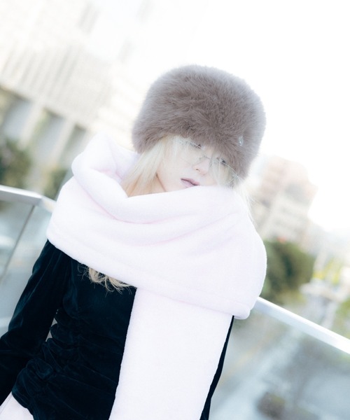 Carmelo マフラー ストール Fluffy long muffler / フラッフィーロング