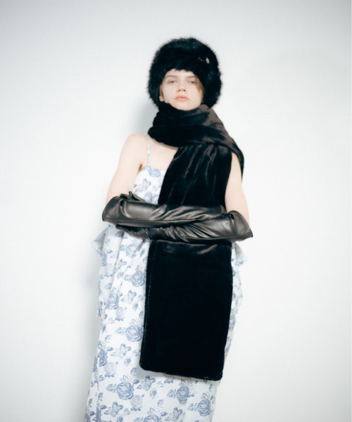 Carmelo マフラー ストール Fluffy long muffler / フラッフィーロング