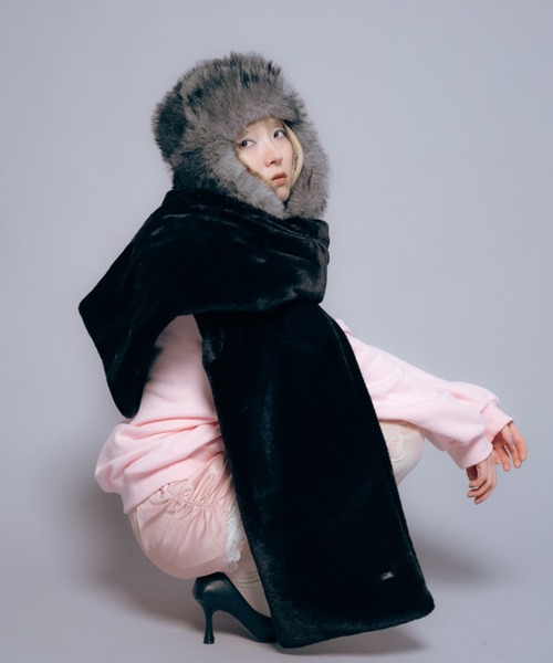 Carmelo マフラー ストール Fluffy long muffler / フラッフィーロング