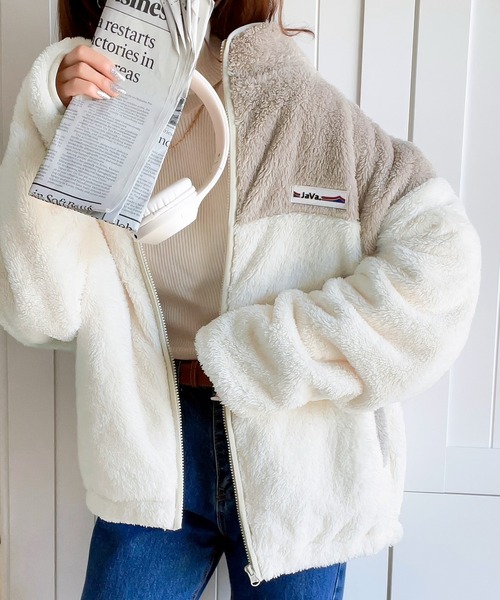 「Java」 ブルゾン X-LARGE アイボリー レディース_画像9