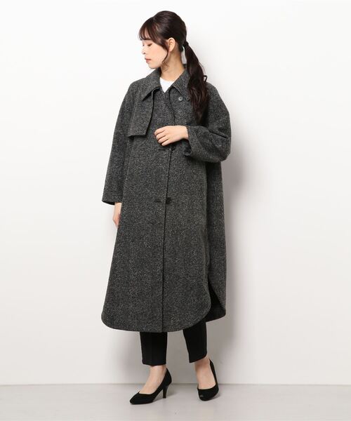 Spick & Span」 ステンカラーコート 36 グレー レディース 中古・古着 