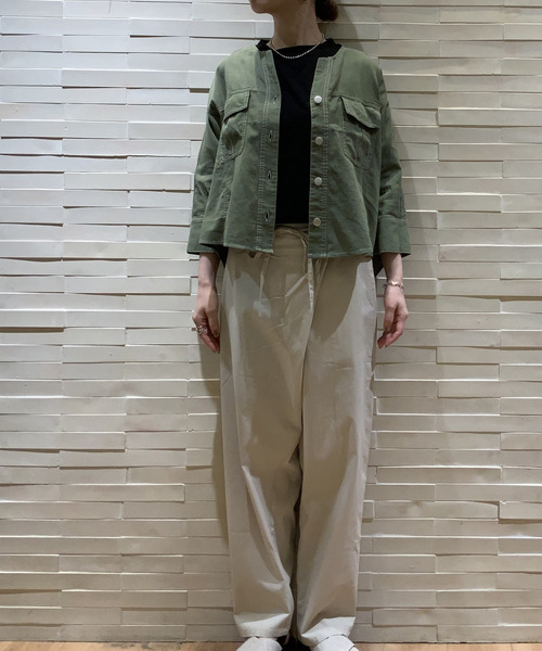 「MELROSE claire」 7分袖ブラウス FREE カーキ レディース_画像2