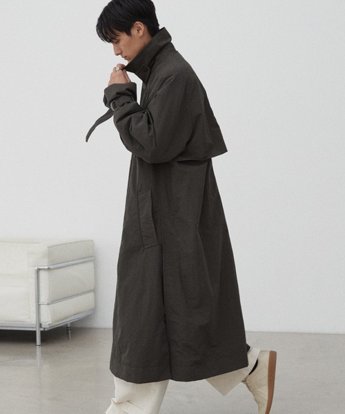 WYM LIDNM 「WYM LIDNM」 ステンカラーコート L ダークネイビー メンズ