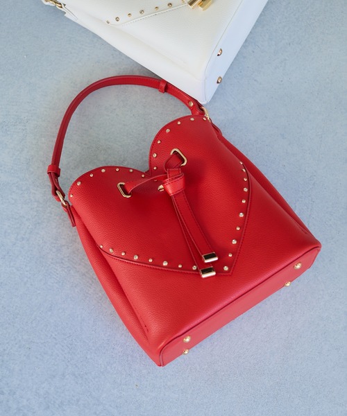 VIS（ビス） ショルダーバッグ バッグ ラインストーン＆スタッズハート