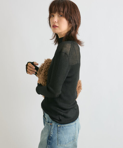 「RIVE DROITE」 長袖ニット FREE ブラック レディース_画像7