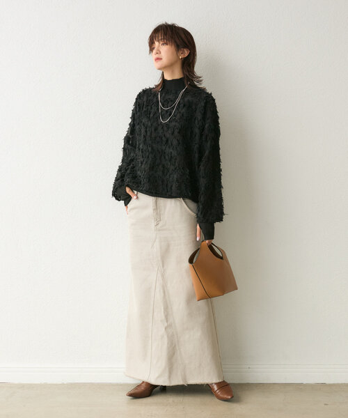 「RIVE DROITE」 長袖ニット FREE ブラック レディース_画像9