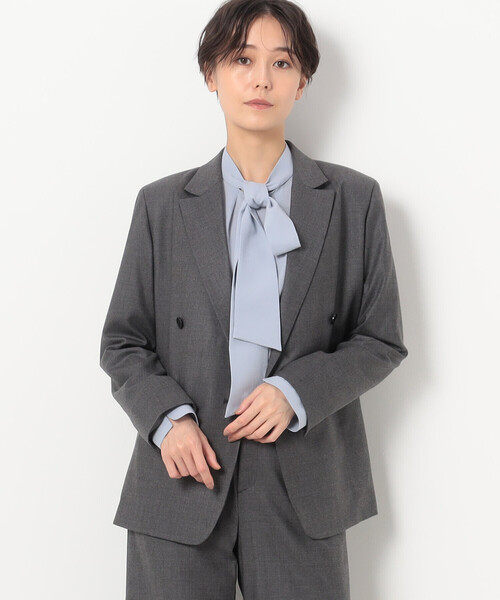 ka na ta テーラードジャケット ダブル ウール セール】 Ermenegildo Zegna ウールデニム ダブルジャケット