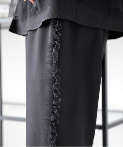 「La-gemme」 セットアップ フリー ブラック レディース_画像6