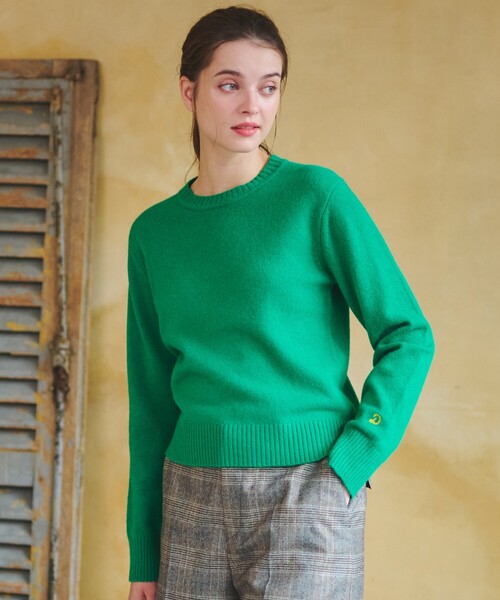 「DRESSTERIOR」 長袖ニット 34 ベージュ レディース_画像5