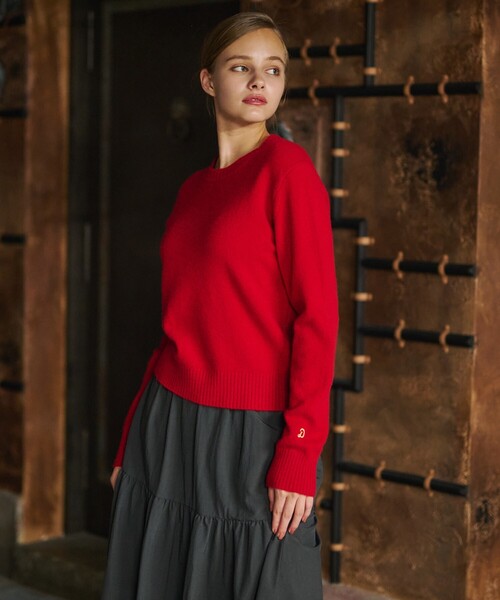 「DRESSTERIOR」 長袖ニット 34 ベージュ レディース_画像9