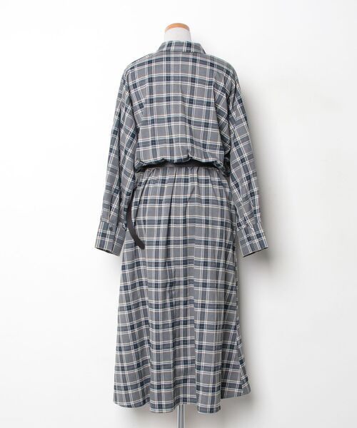 「NICOLE white」 長袖ワンピース FREE グレー レディース_画像2