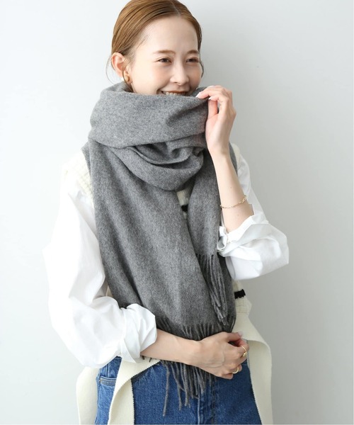 TWEED MILL（ツイードミル） ストール FREE チャコールグレー
