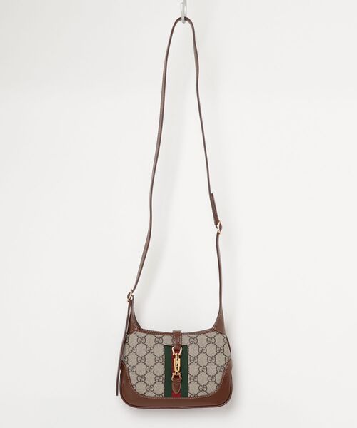 グッチ GUCCI シェリーライン ジャッキーショルダーバッグ 肩掛け手持ちok GUCCI グッチ ワンショルダー ジャッキーライン レザー袋付き GUCCI