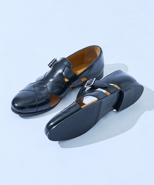 「alfredoBANNISTER」 シューズ 43 ブラック メンズ_画像4