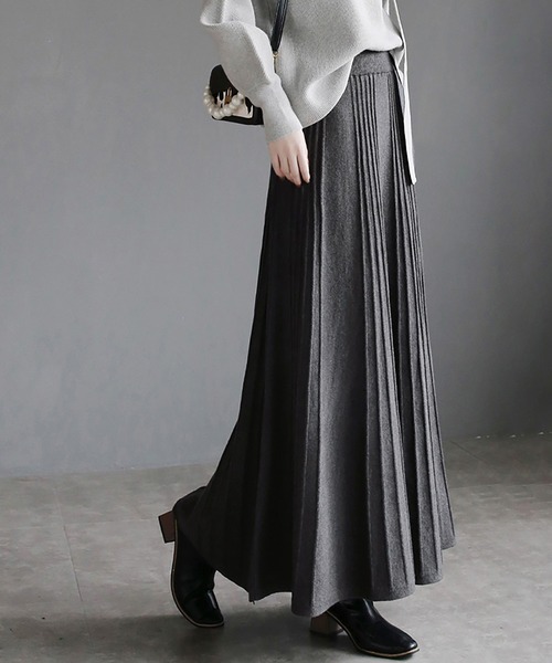 プリーツプリーツロングスカートブラック DAY CLOSET スカート 大人ロングプリーツスカート : ZOZOTOWN Yahoo!店
