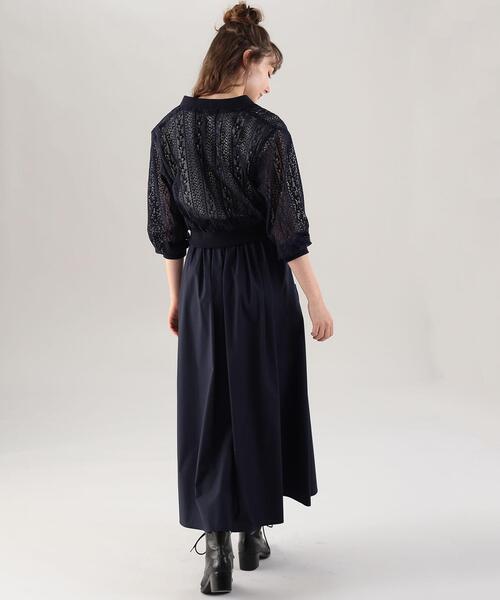 「To b. by agnes b.」 フレアスカート 36 ネイビー レディース_画像3