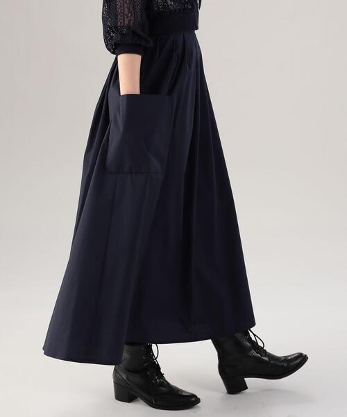 「To b. by agnes b.」 フレアスカート 36 ネイビー レディース_画像7