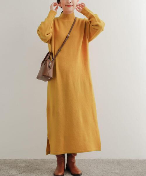 「URBAN RESEARCH DOORS」 ニットワンピース MEDIUM パープル レディース_画像2