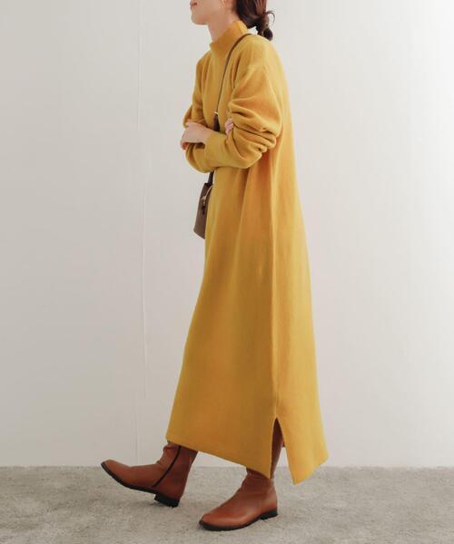 「URBAN RESEARCH DOORS」 ニットワンピース MEDIUM パープル レディース_画像3