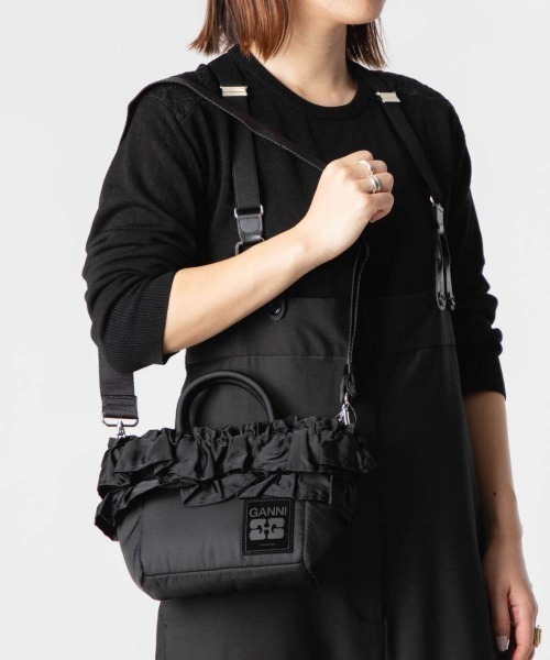 GANNI（ガニー） ショルダーバッグ バッグ GANNI Mini Shopper Ruffle