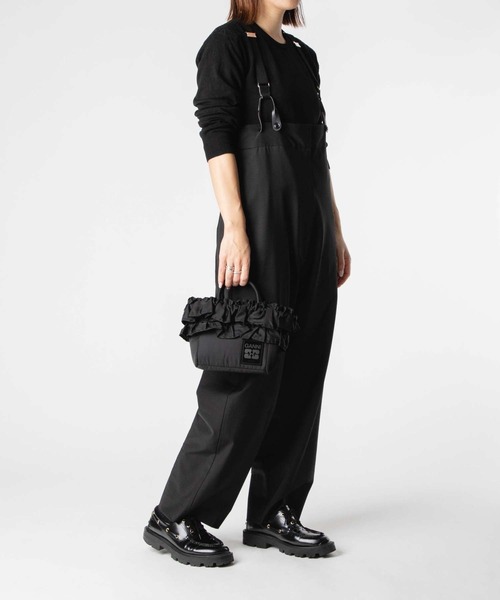 ガニー　ミニショルダーバッグ GANNI（ガニー） ショルダーバッグ バッグ GANNI Mini Shopper Ruffle