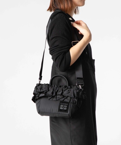 GANNI（ガニー） ショルダーバッグ バッグ GANNI Mini Shopper Ruffle
