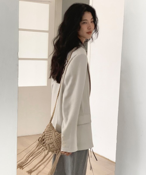 「c.u.l」 ジャケット M アイボリー レディース_画像2