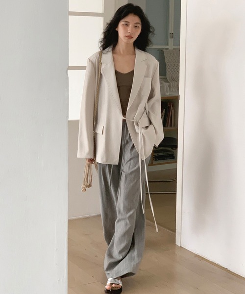 「c.u.l」 ジャケット M アイボリー レディース_画像5