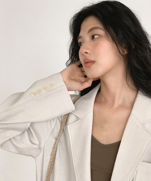 「c.u.l」 ジャケット M アイボリー レディース_画像7